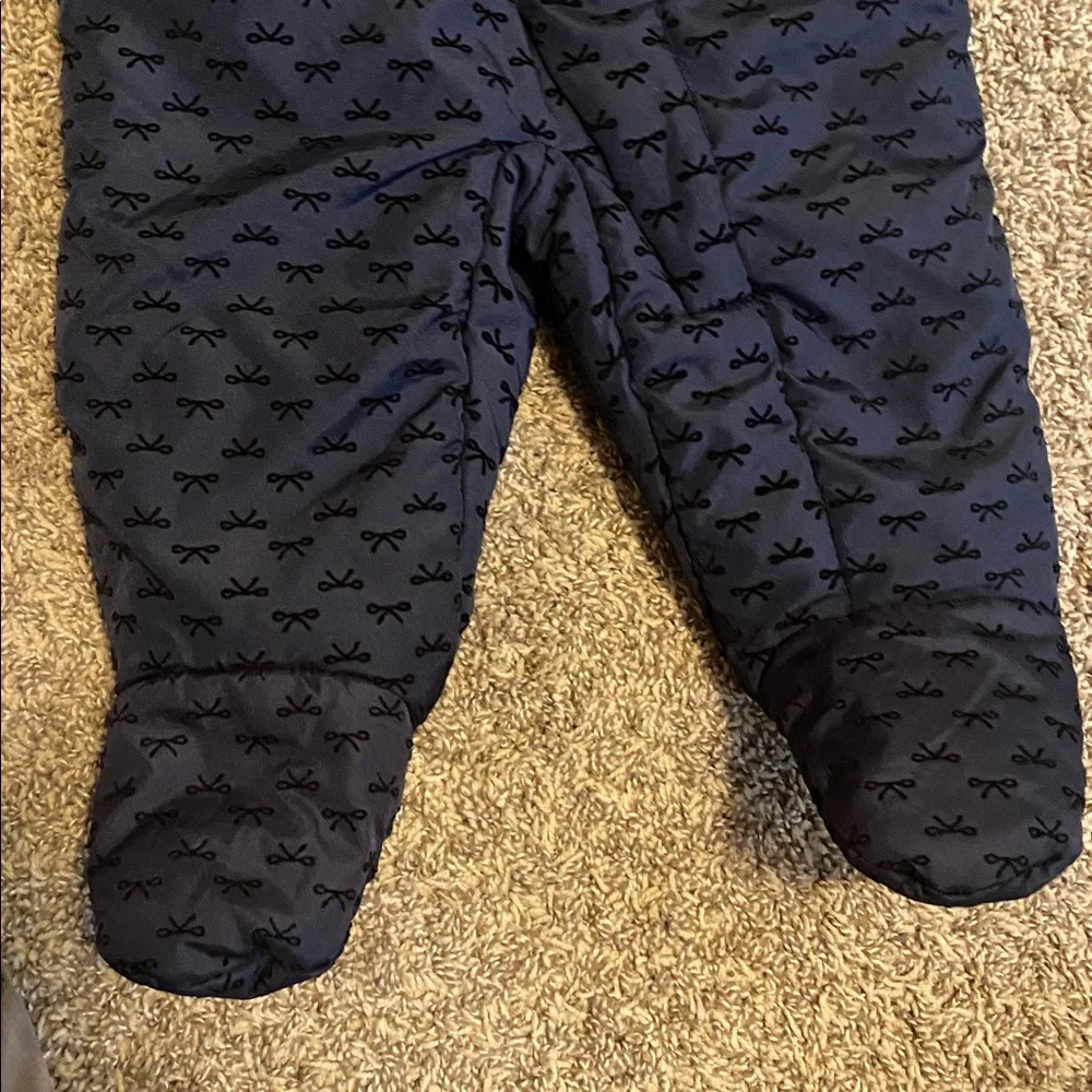 Starting Out Hooded Baby Snowsuit Winter Coverall Navy Blue 3-6 Months Bunting